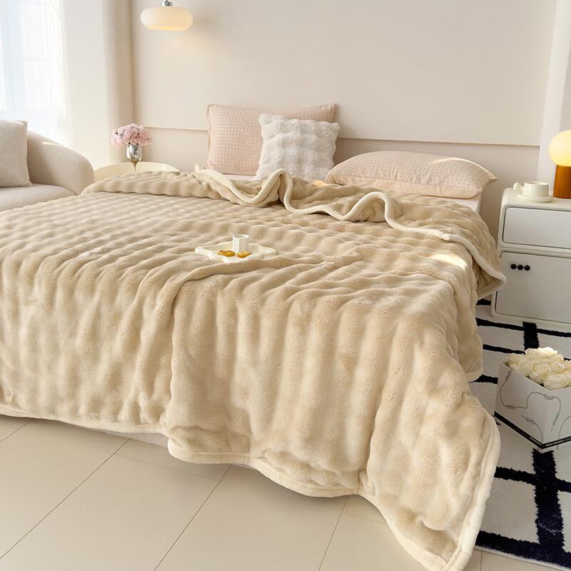 Пузырчатое одеяло OEING из искусственного меха кролика