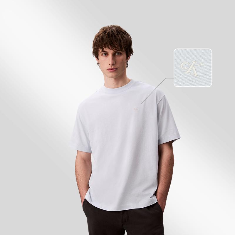 Calvin Klein T-Shirts Men's Crew Neck Moderate 40HM229-CIQ