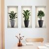 DIY Mural Art Livingroom Bedroom Wall Stickers Creative Plants Potted Greenery Bonsai 3D Decal