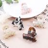 Cross Geometric Printing Small Hair Claw Cute Hairpin Korean Style Barrette Women Hair Accessories