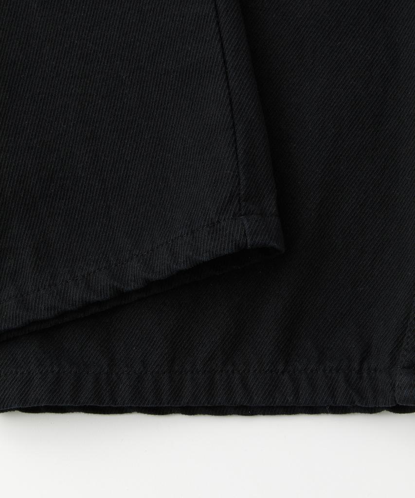 COFWI Wide One-Pleat Cotton Pocket Pants Black