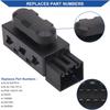 Obaee 6 Way Power Seat Adjustment Switch Driver Side Passenger Side Compatible With Ford, Lincoln, Mercury 2005-2016, W/Knob Cover,Replacement For