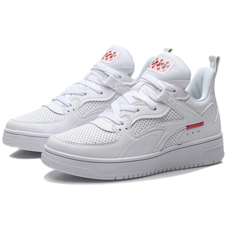 Li Ning CF Скейтбордические кроссовки Женские средней высоты Белые AGCP276-1