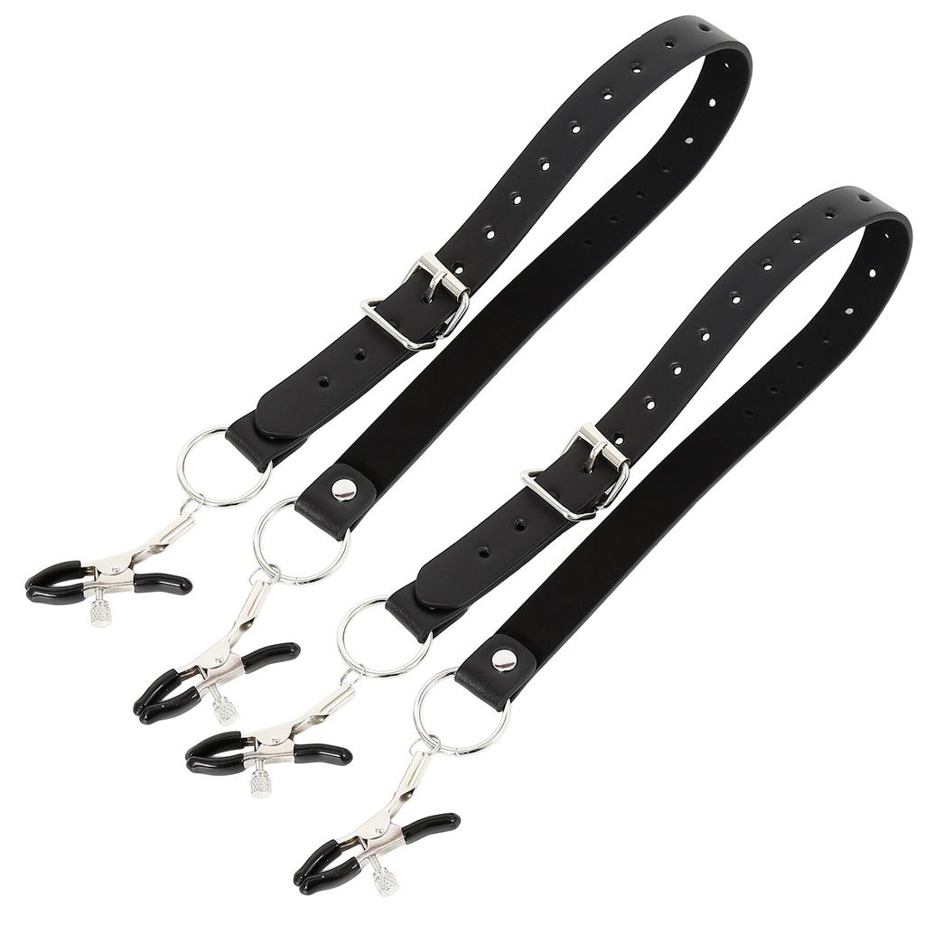 Adult Sex Toys Women's Leather Leg Binding Clip Multi-functional Breast Clip, SM Torture Device Alternative Toy Breast Clip