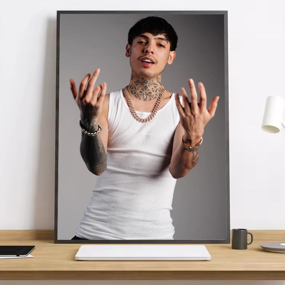 Rapper Natanael Cano Classic Calligraphy HD Canvas Poster living room bedroom bar aesthetic decoration