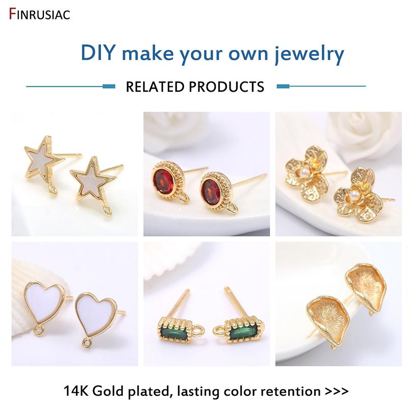 Supplies For Jewellery Wholesale 14K Gold Plated Heart Shape Earring Hooks Accessories Handmade DIY Earrings Findings