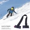 1/2Pcs Skiing Strap Adjustable Skiing Pole Shoulder Hand Carrier Lash Handle Straps Porter Hook-loop Protecting For Ski Board