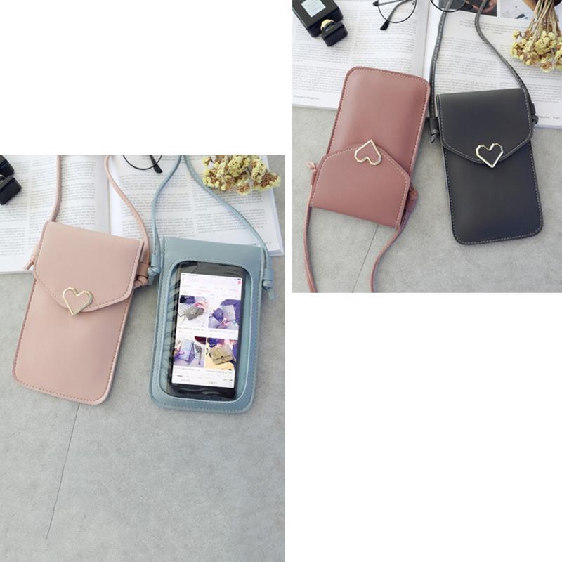 Мини-сумки через плечо из мягкой кожи для женщин, однотонная сумка на плечо, кошелек для мобильного телефона, маленькие сумки для девочек, новинка