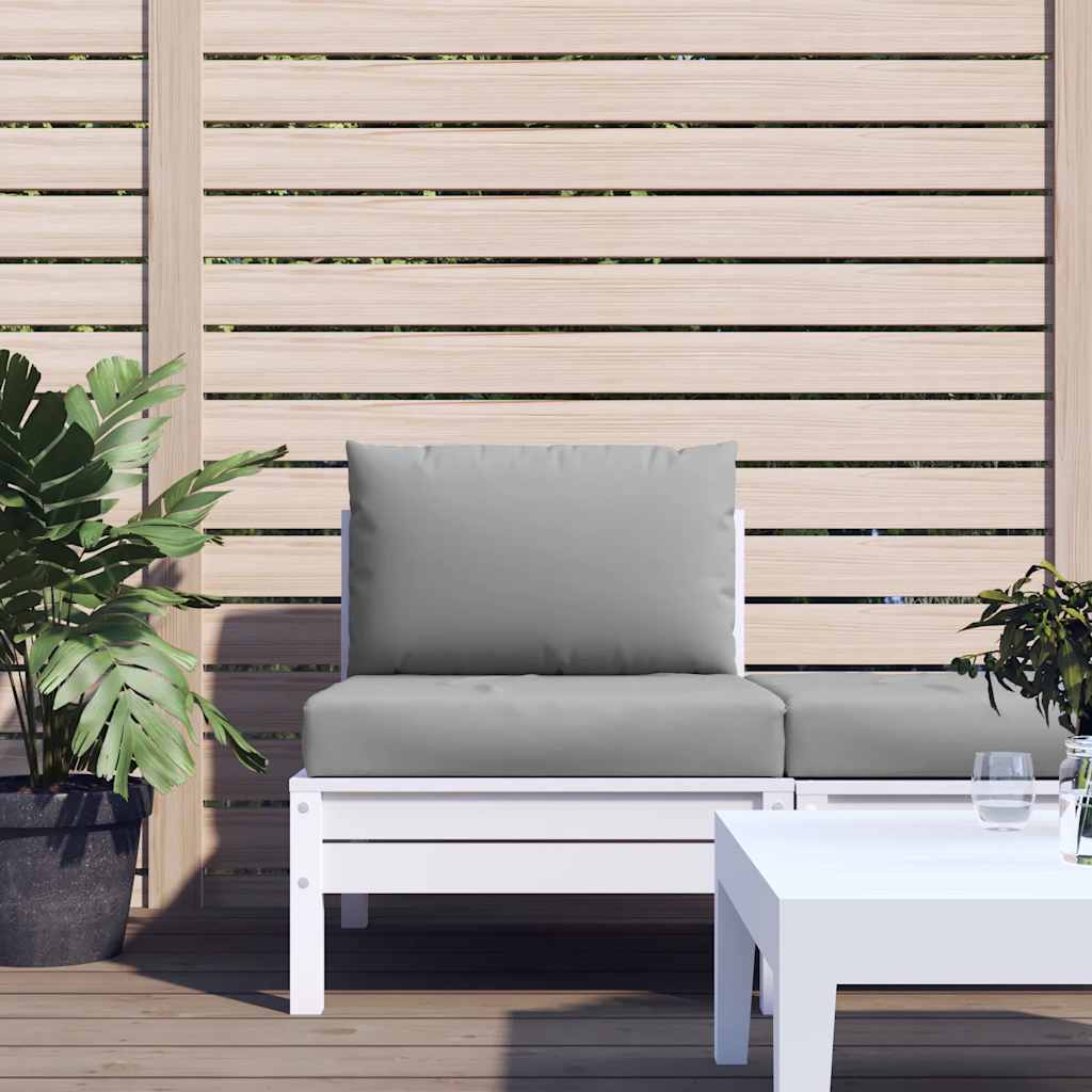 2 Piece Pallet Cushions Gray Oxford Fabric
