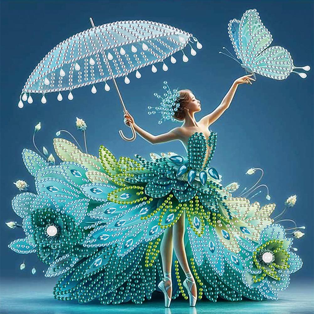 Набор для алмазной вышивки 5D DIY с частичной выкладкой специальными стразами, украшение для искусства, красивая девушка, украшение для дома, рождественские подарки на день рождения, 30x30 см