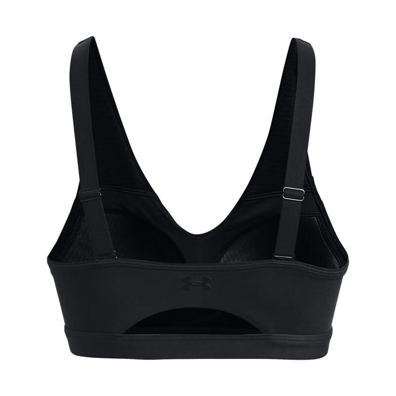 Under Armour Спортивный бюстгальтер SmartForm Solid Fit со средней поддержкой, женское нижнее белье, черный 1373826-001
