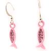 Les Trésors De Lily [C3741] — Розовые дизайнерские серьги «Рыба»