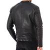 SkinOutfit Men's Genuine Lambskin Black Leather Jacket Stylish Motorcycle Bomber Biker Outerwear MJ 223