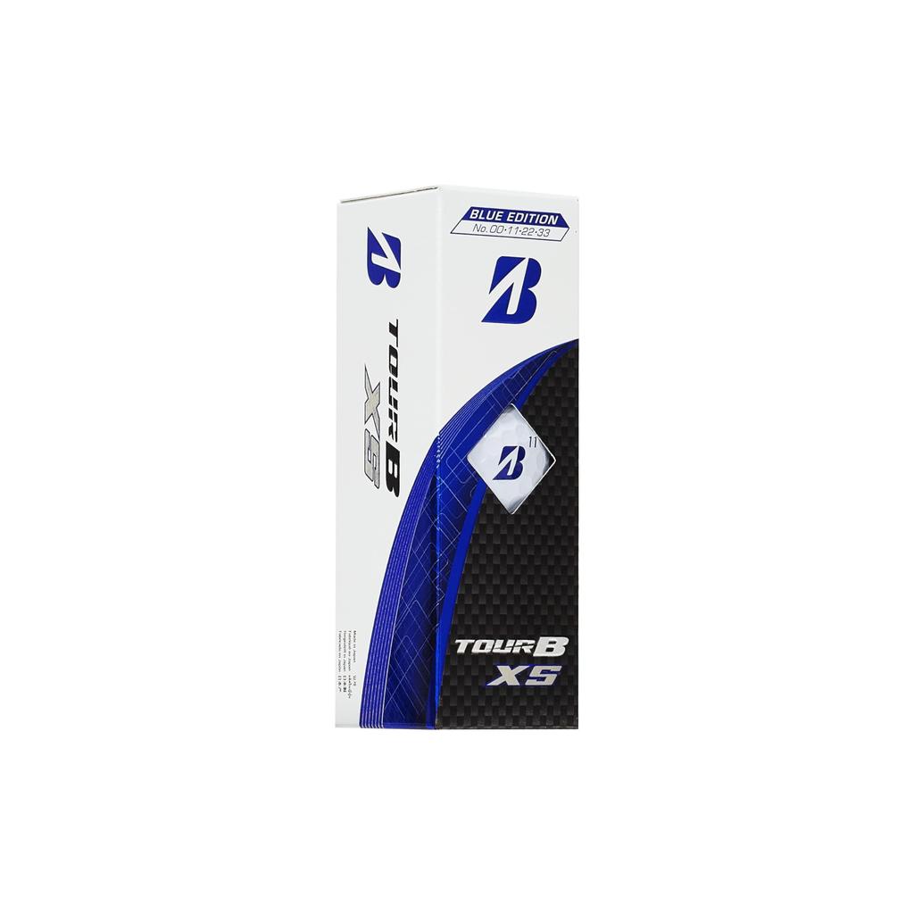 BRIDGESTONE TOUR B XS Golf Balls Blue Pack of 12 (2024 Model), White, Edition, (S4BXJ)