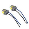 2Pcs H11 H8 Female Adapter Wiring Harness Socket Connector for Fog Light Headlamp