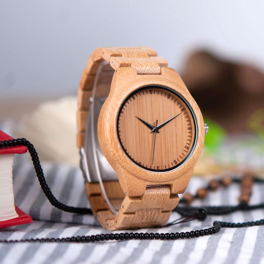 Bamboo Arm Японский кварцевый день рождения Рождество KINGNOW Часы, Мужские часы, Мужские часы, Стильные, Легкие, Часы, Подарок, Подарок, Юбилей,