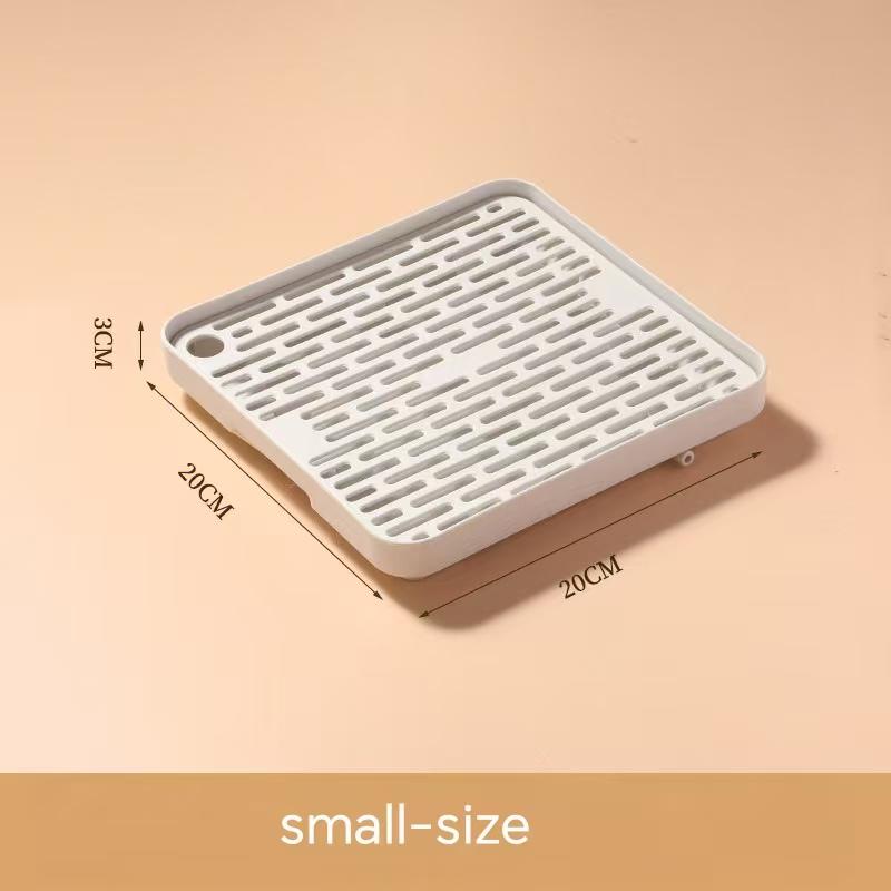 Сервировочная тарелка Стакан для воды Слив для воды Мытье Сушка Прямоугольная для Кухонных принадлежностей Поднос для чая Двухслойный Пластиковые Кухонные аксессуары