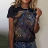 Summer Phoenix 3D Print T-shirts Women Streetwear Casual Fashion Animal Y2k Short Sleeve T Shirt O-neck Tees Tops Clothing