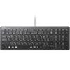 Elecom Keyboard Wired Pantograph Compact Keyboard Black TK-FCP097BK