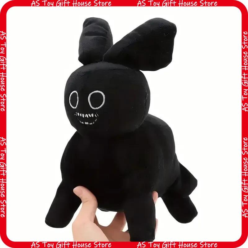 Roblox Forsaken Gubby Plush Black Rabbit Soft Cuddly Stuffed Doll Collectible Toy For Game Fans Birthday Holiday Home Gift Decor