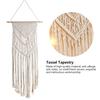 Hanging Woven Tapestry Art Decoration with Tassel for Wedding Bedroom Home Wall Decor