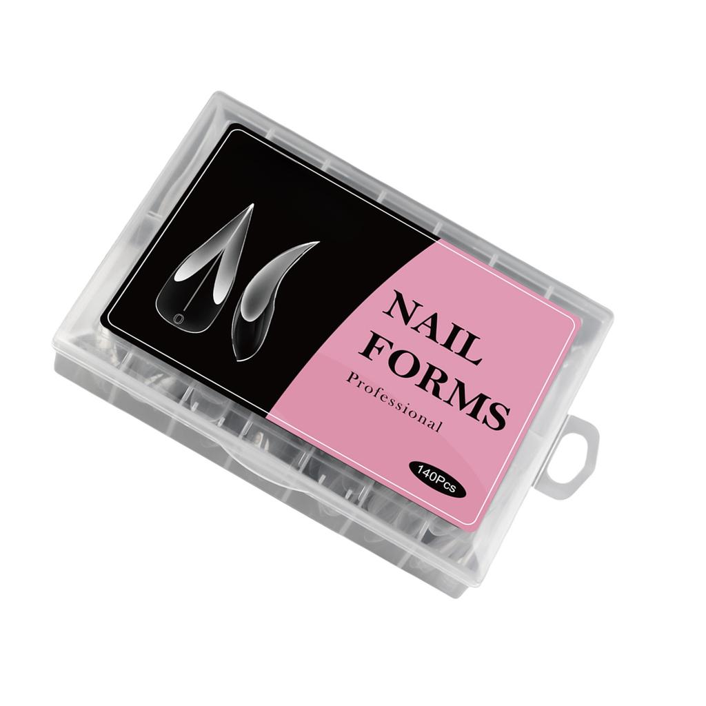 Кристальные формы для наращивания гелем Полное покрытие ABS-форма с градуированной шкалой Профессиональный инструмент для акрилового нейл-арта Высокая прозрачность