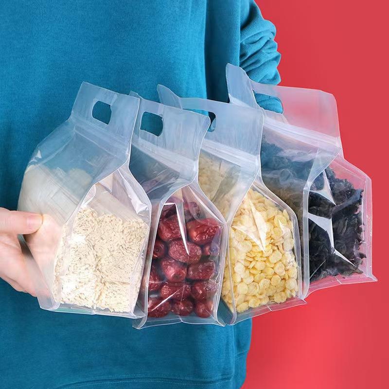 Многоразовые стоячие силиконовые пакеты для хранения продуктов: Герметичные и идеальные для организации кухни, свежесть - запирающиеся пакеты для использования в морозильной камере