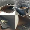 Used FENDICard Case wine Calfskin unisex