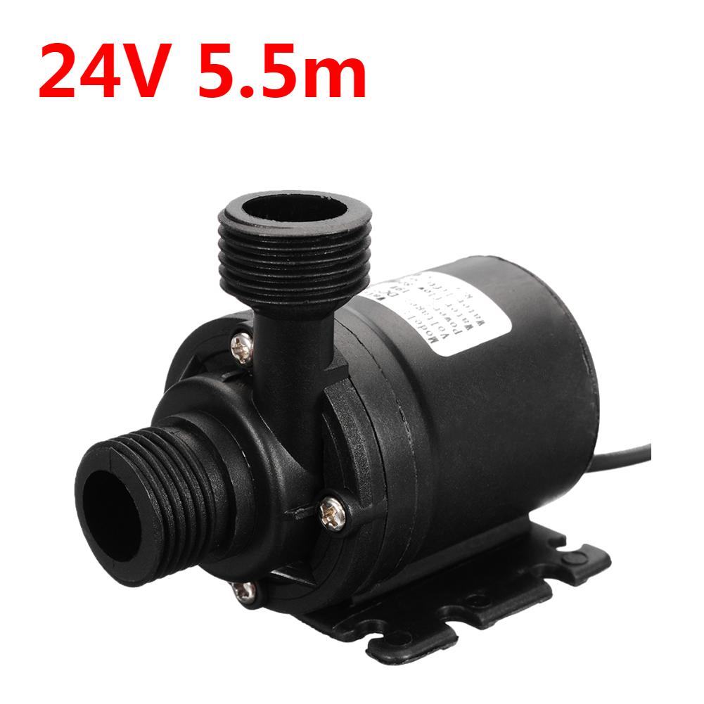 300L/H Water Pump Mini Brushless Motor Submersible Water Pump DC12V 24V Garden Portable 5.5M For Cooling System Fountains Heater