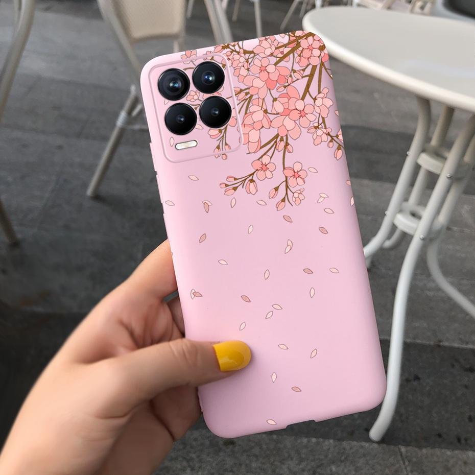 Чехол для Realme 8 Лавандовый Подсолнух Силиконовая Задняя Крышка Для Realme 8 Pro 8i Realme8 4G RMX3085 Мягкий ТПУ Чехол для Телефона Роскошный Чехол