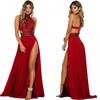 Sexy Women Lace Dress Backless High Waist Slit Luxury Party Dress Za Woman Y2K High Street Black Banquet Maxi Dress