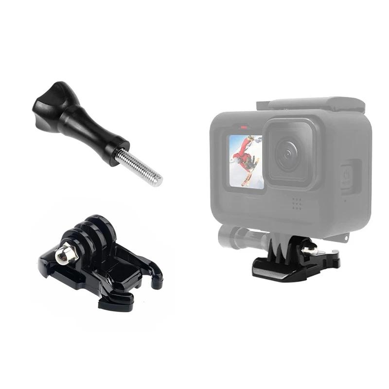 Accessories Kit for Action Camera Accessory Quick Release Buckle Tripod Mount for Gopro Hero 12 11 10 9 8 7 6 5 4 3 Black Set