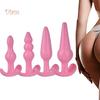 Lollipops 4Pcs T-Bar Base Butt Anal Plug Massager Couple Flirting Masturbation Sex Toy