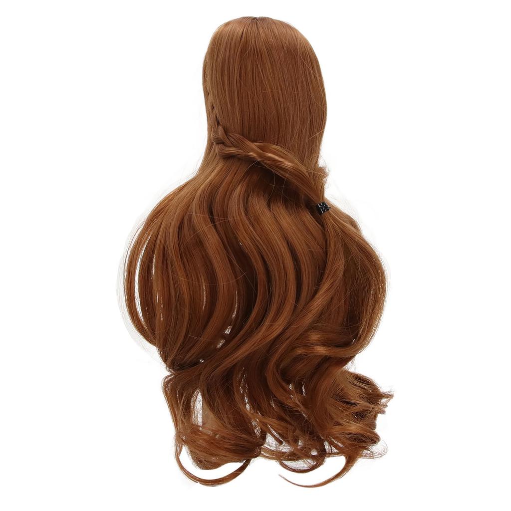 Doll Hair Wig Curly Style Neat Bangs DIY Cutting Soft Doll Supplies for 1 3 8 To 9in Head Circumference BJD Doll