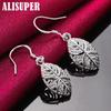 925 Sterling Silver Leaves Drop Earrings Jewelry
