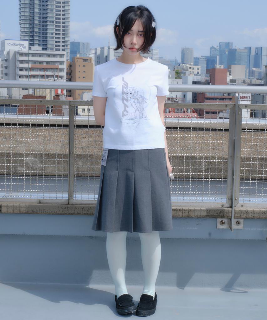 Miyuki Miyu Kiel Wing Футболка Белая (Стройное)