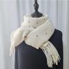 New Scarf for Women In Autumn and Winter High Quality Cute Polka Dot Tassel Warm Korean Style Versatile Scarf