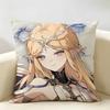 Cartethyia Cute Wuthering Cushion Cover Natural Linen Organic Fabric DoubleSided Printing Room Sofa Decor Pillow Case