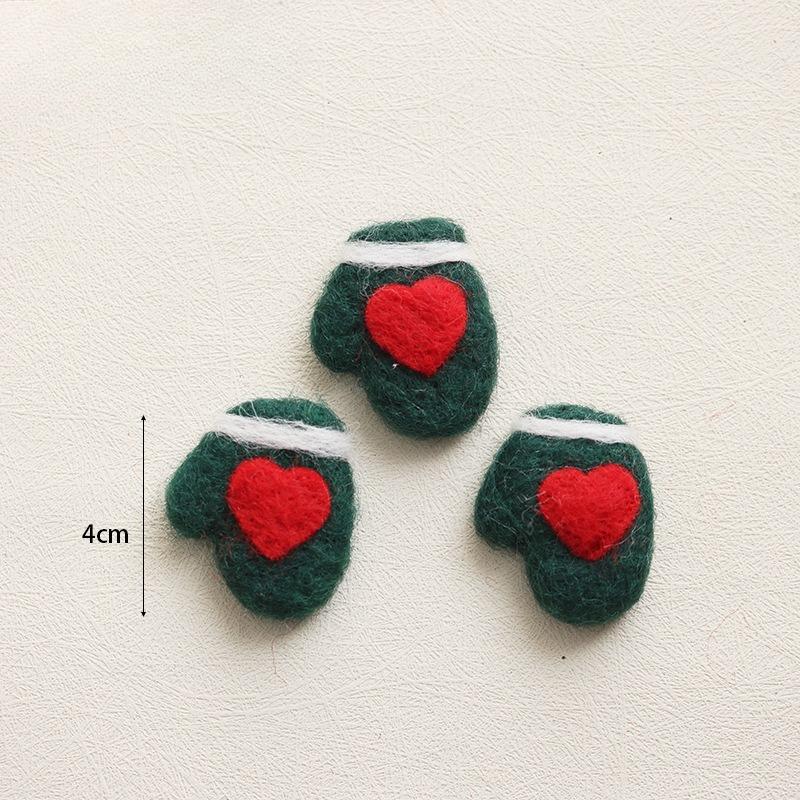 Christmas wool felt decorative pendant handmade DIY accessories Christmas tree elk gift bag gingerbread man pendant accessories