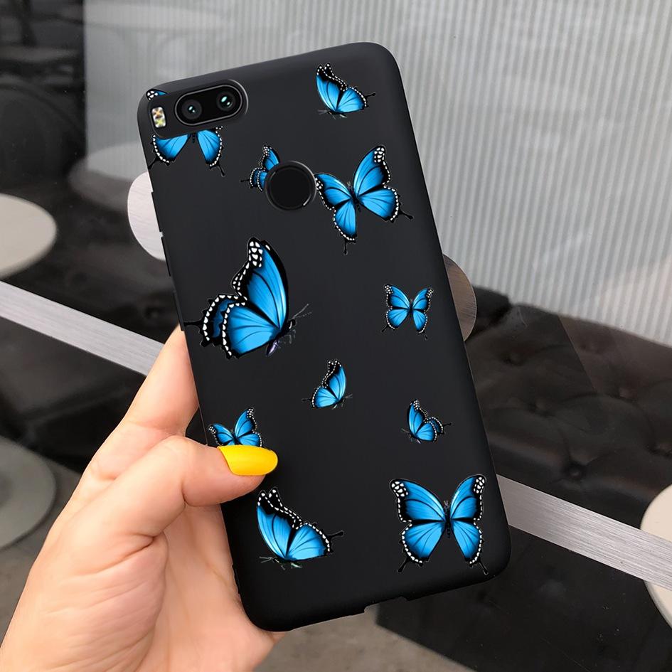 For Xiaomi Mi A1 5X Case New Butterfly Sunflower Patterns Soft Protector Bumper Cover For Xiomi Mi A1 MiA1 Mi5X Phone Cases 5.5"