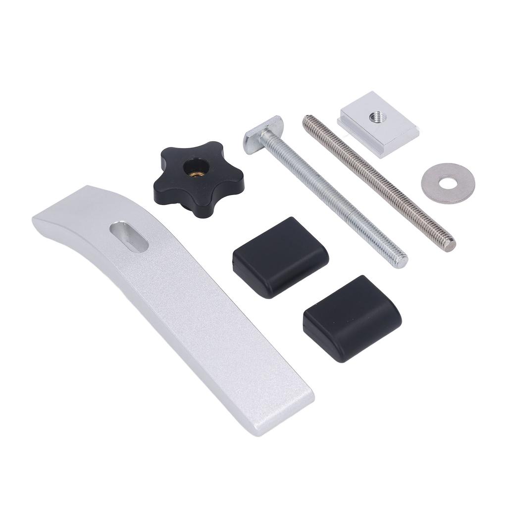 2 комплекта зажимов для прижимных планок T Track из алюминиевого сплава для деревообработки с ЧПУ, аксессуары для зажимных приспособлений 6 27 дюймов L 12 дюймов T