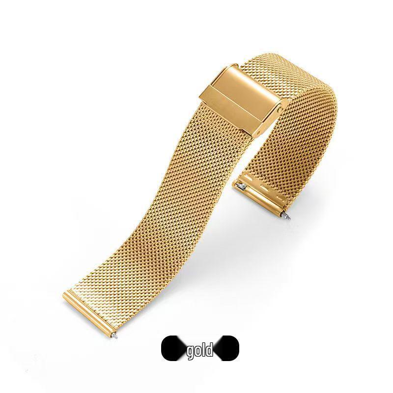 Совместимый ремешок для Huawei iWatch GT4, Двойная безопасная застежка из нержавеющей стали, Миланская сетка