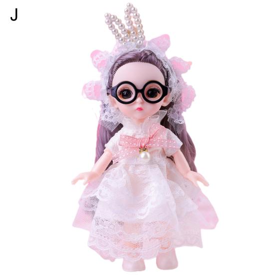 Игрушка для кукол 6 дюймов Изысканный Прост в уходе Удобный на ощупь 44204 Кукла с большими глазами для развлечений