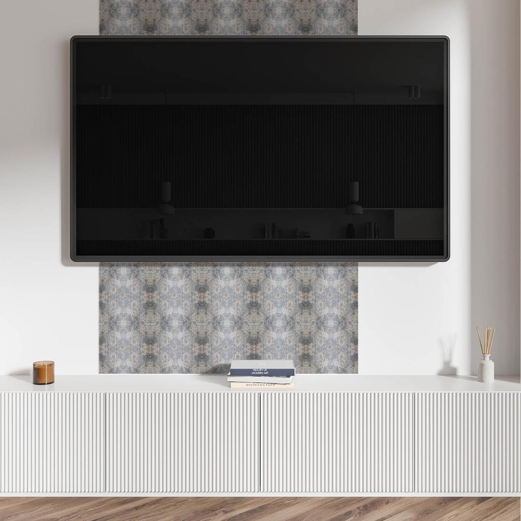 Self-Adhesive Vinyl Tiles - Office Wall Decoration Floral Pattern Background 20x20x20 cm