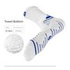 Li Zhi Zao Mid-Calf Socks for Men, Competition and Training Football Socks, Breathable, Wear-Resistant, Non-Slip Silicone Sole, Outdoor Running