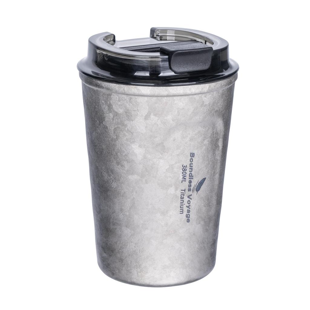 Boundless Voyage Titanium Vacuum 380ml Stylish with Car Coffee for Home and Office Outdoor Ti3235D Tumbler, Insulated, Capacity, Lid, Airtight,