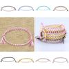Cross-border New Arrival Minimalist Safety Buckle Four-strand Colorful Hand Rope Handcrafted Woven Red Rope Bracelet