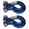 2Pcs RC Trailer Hook Aluminum Alloy Sturdy RC Climbing Car Hook for 1/10 Remote Control Cars Blue