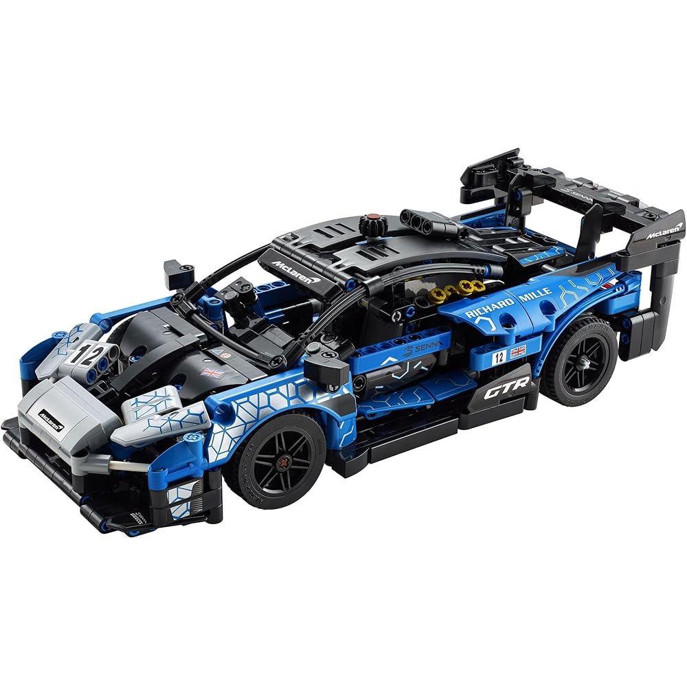 Конструктор LEGO Technic McLaren Senna GTR 42123, образовательный автомобиль STEM для мальчиков от 10 лет