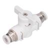 Flow Control Valve Fitting Pneumatic Connector Air Line Plugin Quick Joint Union Adapter 6mm